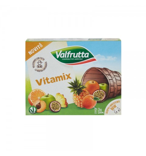 Valfrutta Succhi Vitamix 3 Brick da 200ml - 1 conf