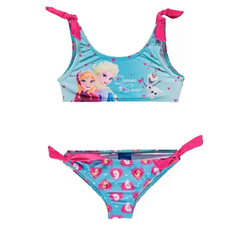 COSTUME MARE 2 PEZZI FROZEN DISNEY AZZURRO 3 ANNI