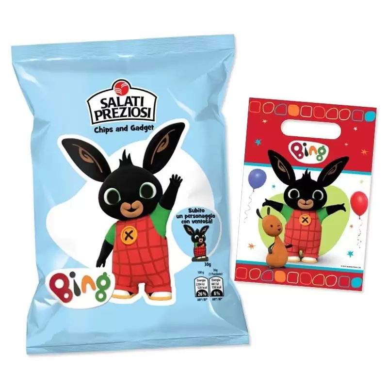 SET SNACK BING & FRIENDS - BUSTINE E PATATINE