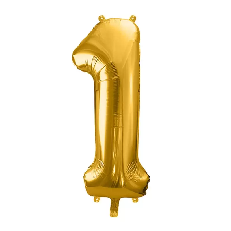 Palloncino Numero Foil Oro 1 86 cm FB1M-1-019