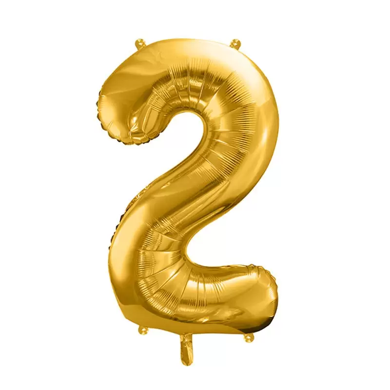 Palloncino Numero Foil Oro 2 86 cm FB1M-2-019
