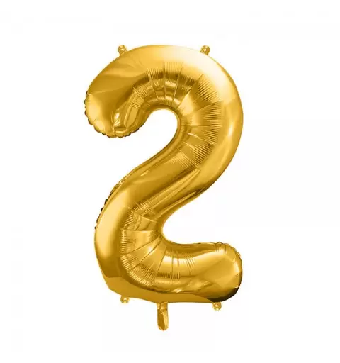 Palloncino Numero Foil Oro 2 86 cm FB1M-2-019