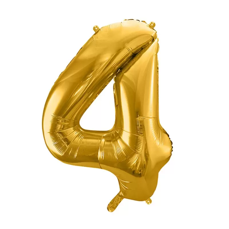 Palloncino Numero Foil Oro 4 86 cm FB1M-4-019