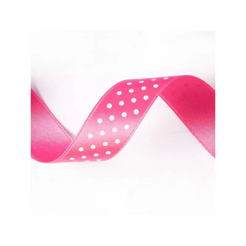 NASTRINO FUCSIA A POIS DI RASO