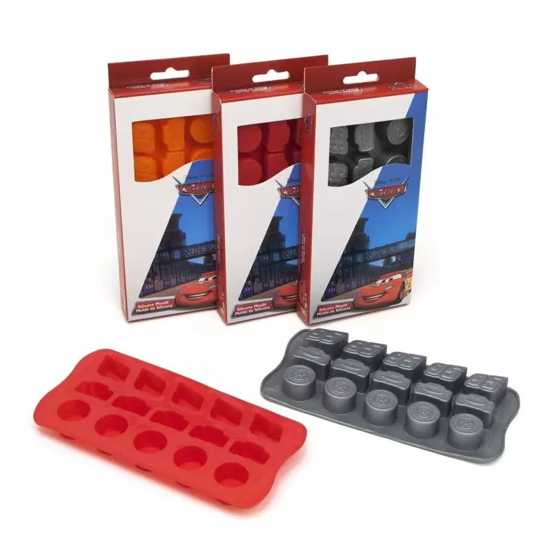 053323 STAMPI IN SILICONE PER CIOCCOLATINI  FORMINE CARS DISNEY 