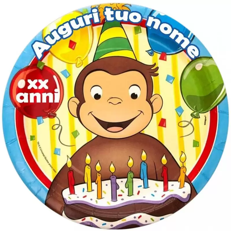 CIALDA CURIOSO COME GEORGE PERSONALIZZABILE