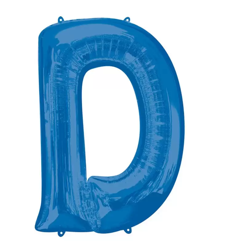 PALLONCINO FOIL LETTERA D BLU 40 CM – 3825501