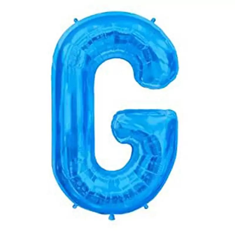 PALLONCINO FOIL LETTERA G BLU 40 CM – 00536