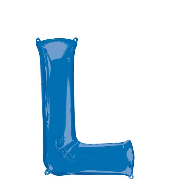 PALLONCINO FOIL LETTERA L BLU 40 CM - 3826401