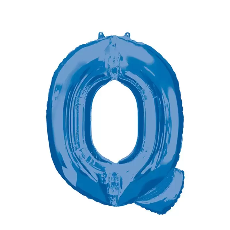 PALLONCINO FOIL LETTERA Q BLU 40 CM - 00547