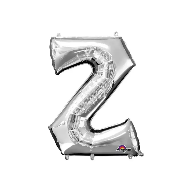PALLONCINO FOIL LETTERA Z ARGENTO 40 CM – 3305401