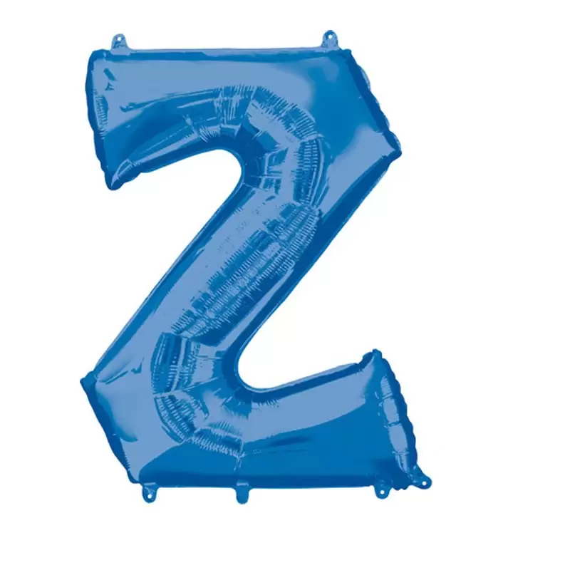 PALLONCINO FOIL LETTERA Z BLU 40 CM - 00556