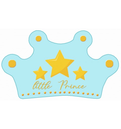 TAGLIA PASTA CORONA CON MINI CIALDE LITTLE PRINCE CELESTI