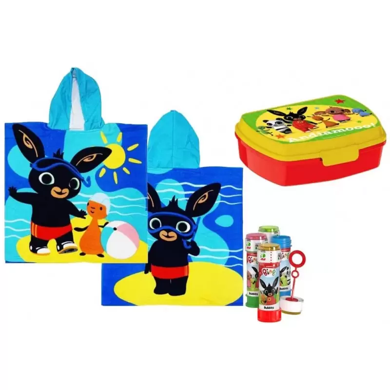SET MARE BING & FRIENDS N.19 - PONCHO PORTAMERENDA E BOLLE