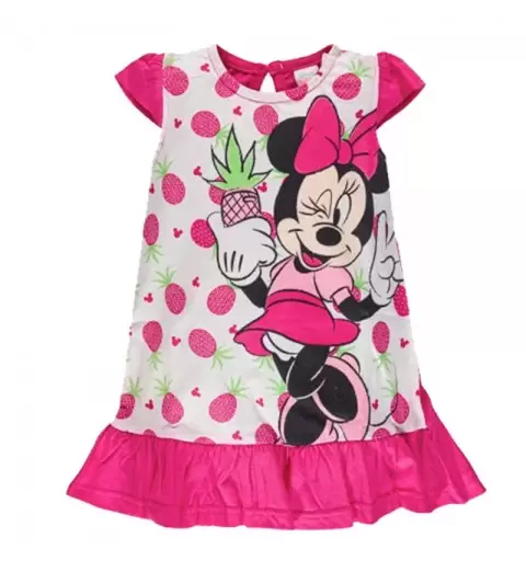 ABITO MINNIE 18 MESI DI JERSEY FUCSIA
