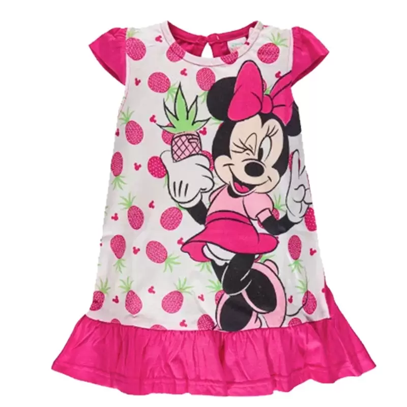ABITO MINNIE 12 MESI DI JERSEY FUCSIA