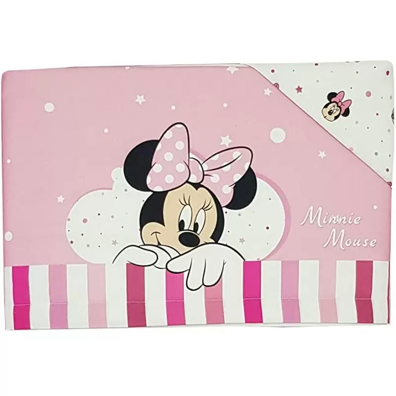 Set Lenzuolino Minnie Mouse Lettino Culla Rosa EL0318WD