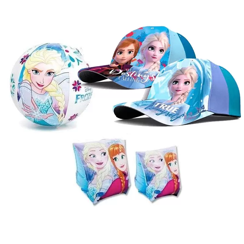 CAPPELLINO BRACCIOLI E PALLA FROZEN– GIOCHI MARE ELSA E ANNA