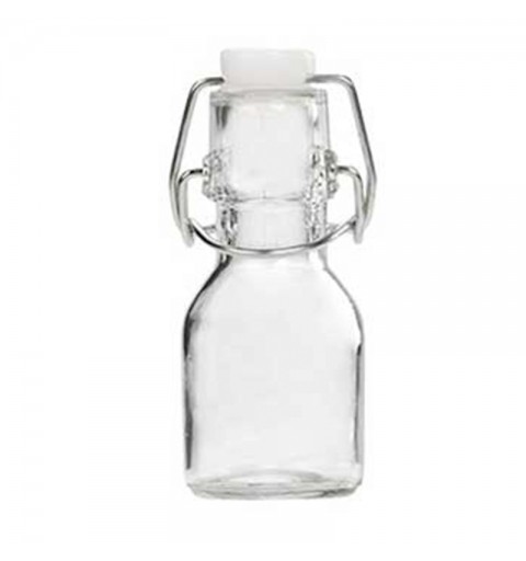 Bottiglia di vetro piccola vintage con tappo 70 ml