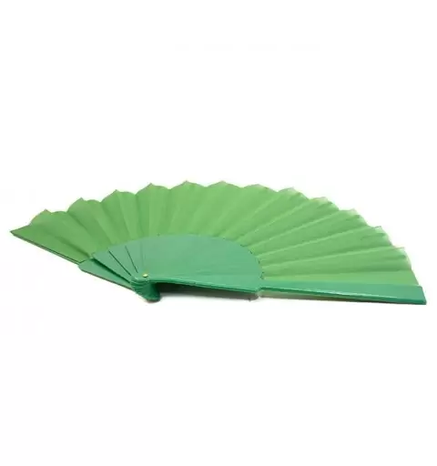 VENTAGLIO VERDE IN TELA E PLASTICA - 1 PZ