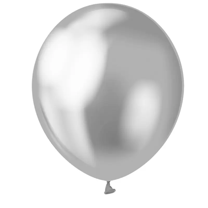 7 PALLONCINI ARGENTO SILVER METALLIZZATI BEAUTY & CHARME