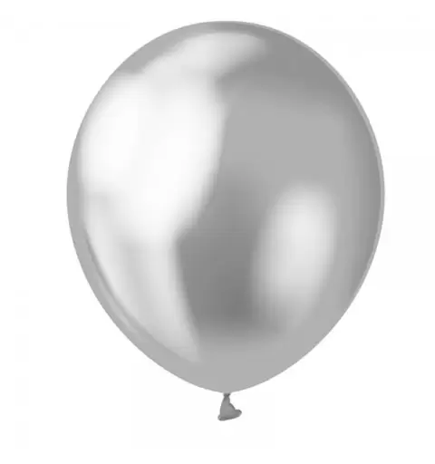 7 PALLONCINI ARGENTO SILVER METALLIZZATI BEAUTY & CHARME