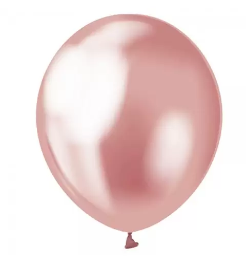 7 PALLONCINI ROSA METALLIZZATI BEAUTY & CHARME