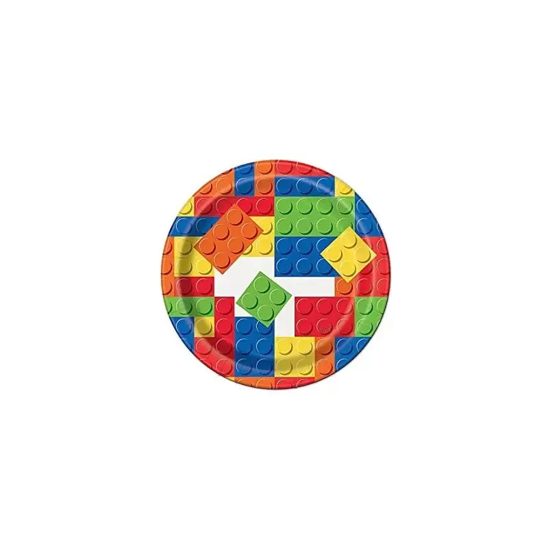 PIATTINI DESSERT LEGO BLOCK PARTY NEW - 8 PZ
