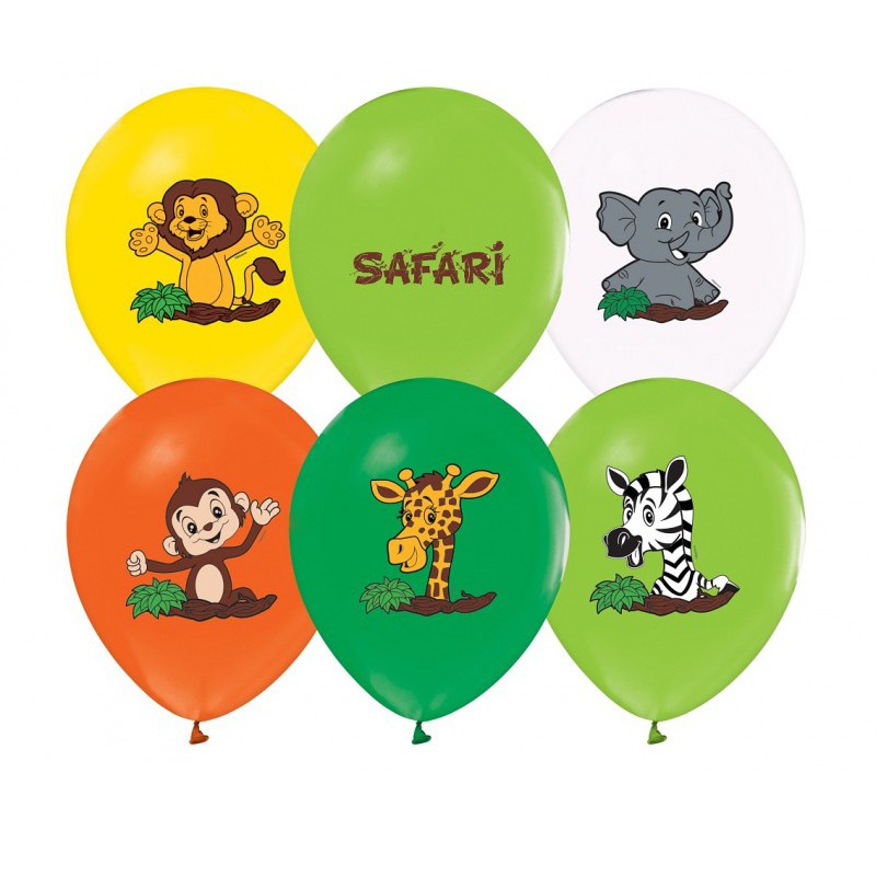 5 Palloncini Zoo Safari - Savana - Giungla GZ-SAF5