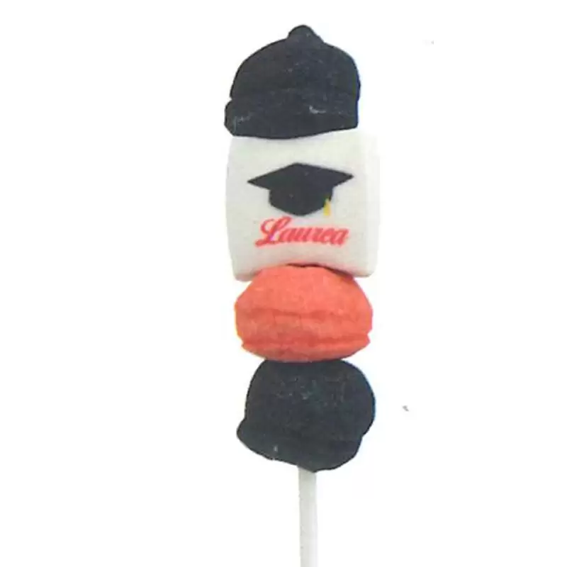 MINI SPIEDINI DI MARSHMALLOW LAUREA NUOVA GRAFIGA 1 PZ - 0885