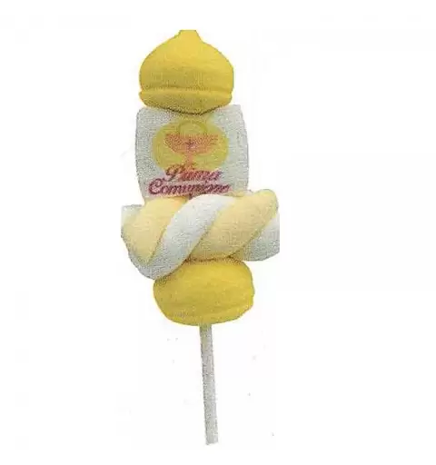 MINI SPIEDINI DI MARSHMALLOW PRIMA COMUNIONE CALICE NUOVA GRAFIGA 1 PZ - 0888