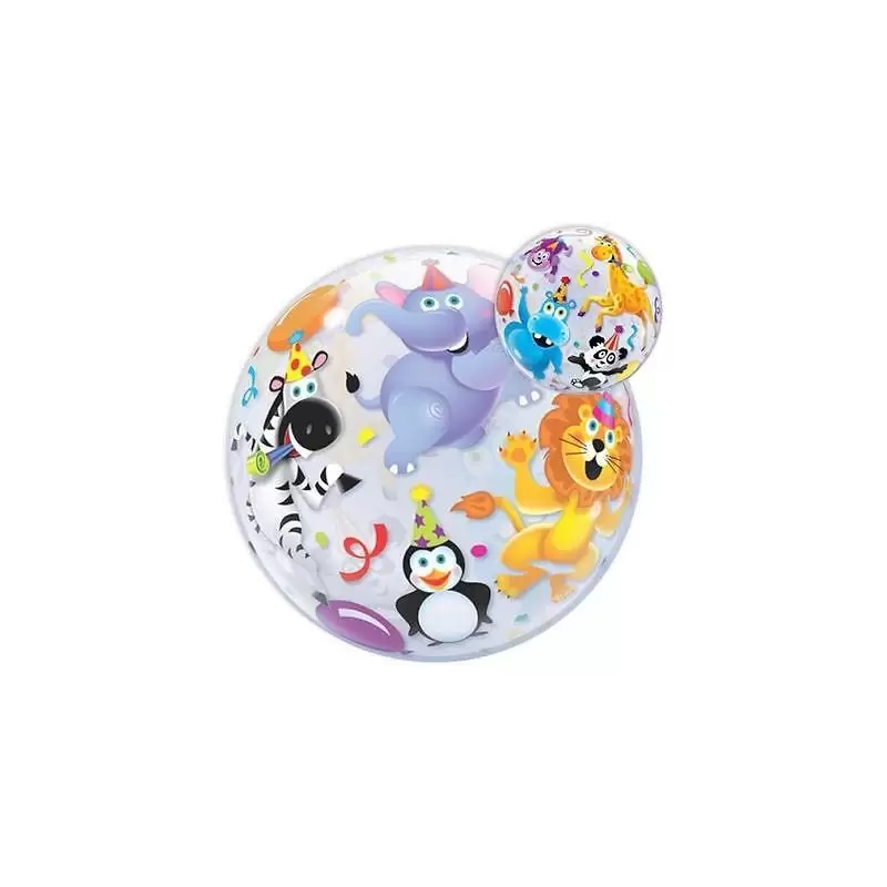 PALLONCINO BUBBLE ANIMALI DELLA GIUNGLA
