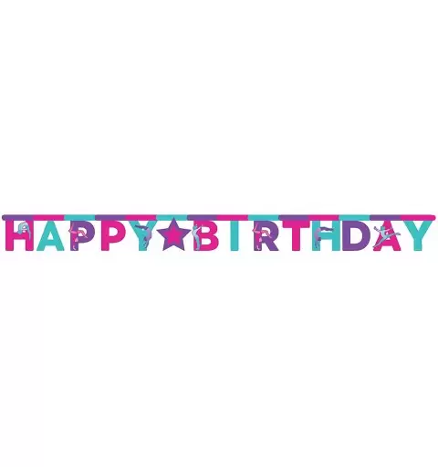 GHIRLANDA GINNASTICA ARTISTICA HAPPY BIRTHDAY