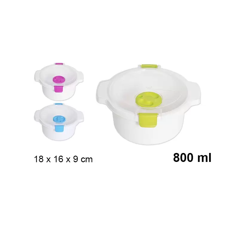 Casseruola Per Forno a Microonde 800ml Colori Assortiti 18,1514 - 202535 1pz