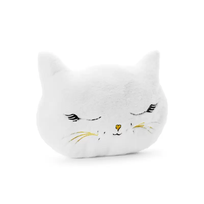 CUSCINO GATTO BIANCO