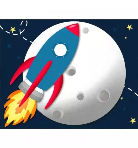 FASCETTA ADESIVA SPACE PARTY PER BOLLE DI SAPONE