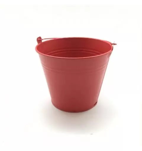 SECCHIELLO DI LATTA FUCSIA GRANDE