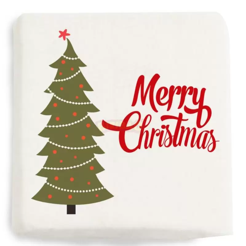 Mini Quadratino Marshmallow Stampati merry christmas nuova grafica 20 pz - 1890