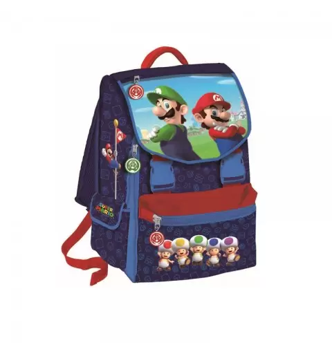 ZAINO SCUOLA ESTENSIBILE SUPER MARIO GRAFICHE ASSORTITE 200330