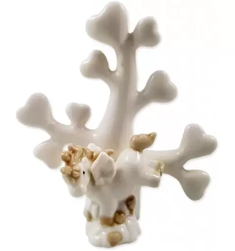UNICORNO CON ALBERO DELLA VITA BEIGE - 1 PZ