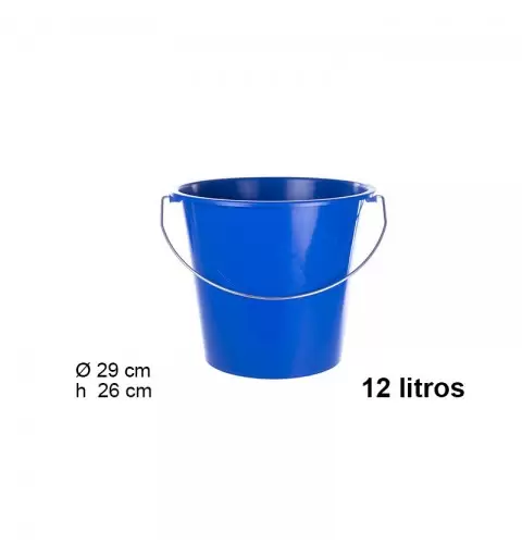 Secchio in plastica con manico in ferro 12lt 103039