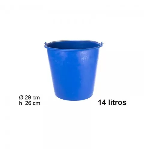 Secchio in plastica con manico in ferro 14lt 103051