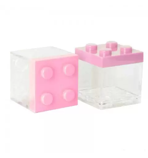SCATOLINA LEGO PORTACONFETTI ROSA - 1 PZ