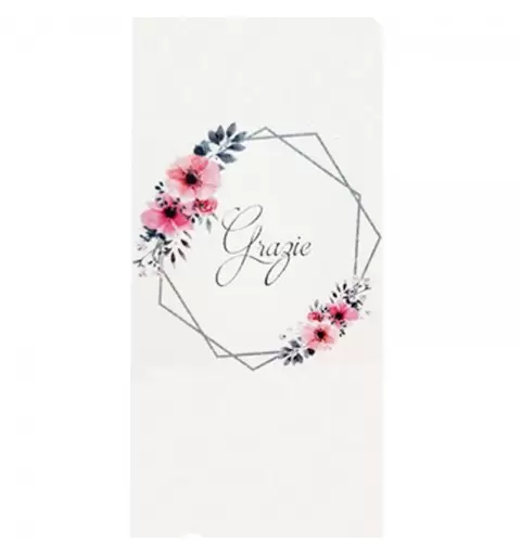 FASCETTA ADESIVA MATRIMONIO GEOMETRIC FLOWERS