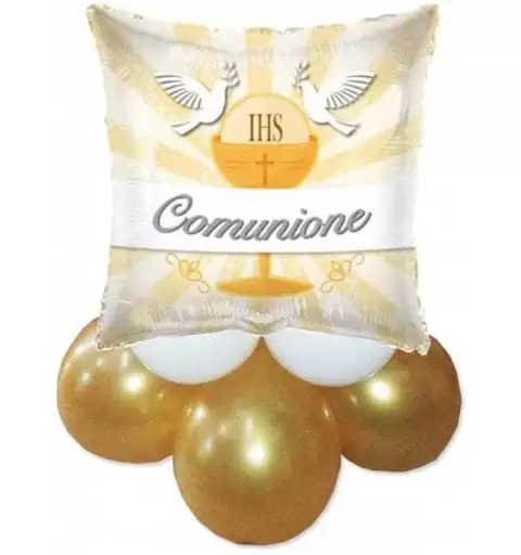 CENTROTAVOLA DI PALLONCINI PRIMA COMUNIONE
