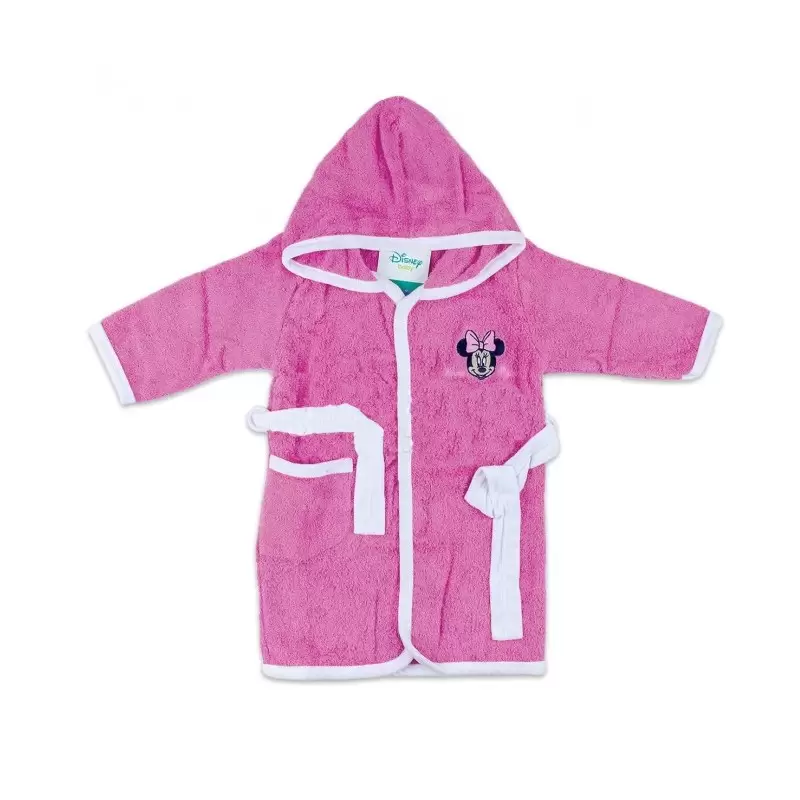 Accappatoio In Spugna Minnie per bambine WB203MA Rosa 4043 tg 24 mesi