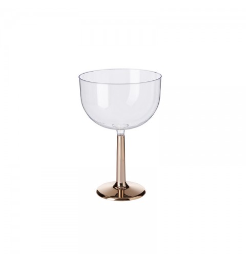 Coppa Calice di vino in Plastica per confettata con base rose gold 5NM14550ER-IT