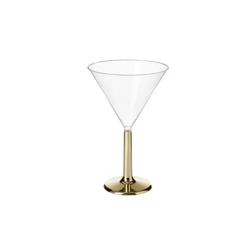 Coppa martini in Plastica per confettata con base oro 5NM14550EG-IT