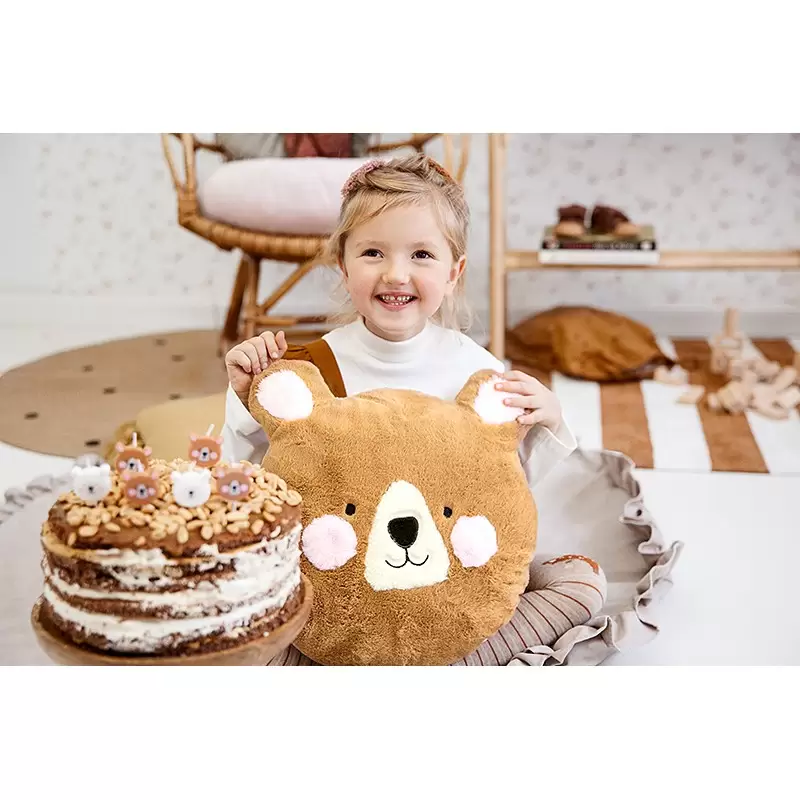CUSCINO ORSETTO TEDDY MARRONE