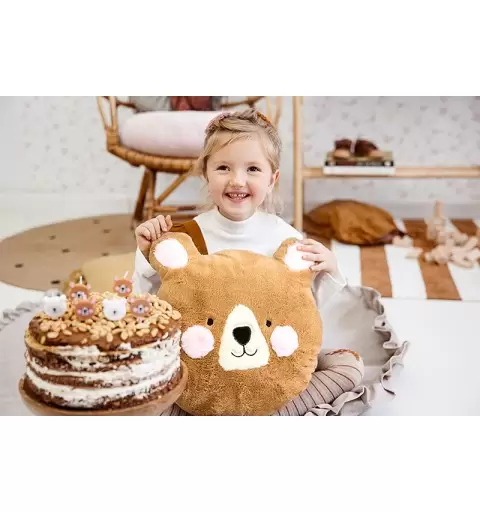 CUSCINO ORSETTO TEDDY MARRONE